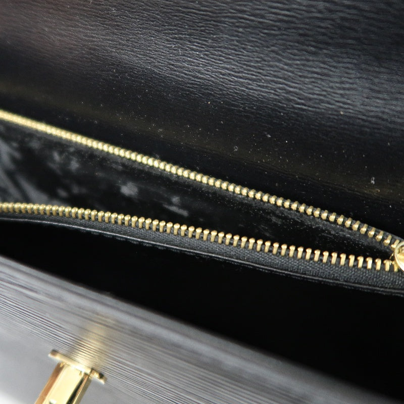 LOUIS VUITTON Marzellb Epi Leather Handbag Black Gold Hardware Vintage Elegant with Dust Bag
