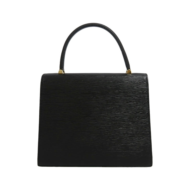 LOUIS VUITTON Marzellb Epi Leather Handbag Black Gold Hardware Vintage Elegant with Dust Bag