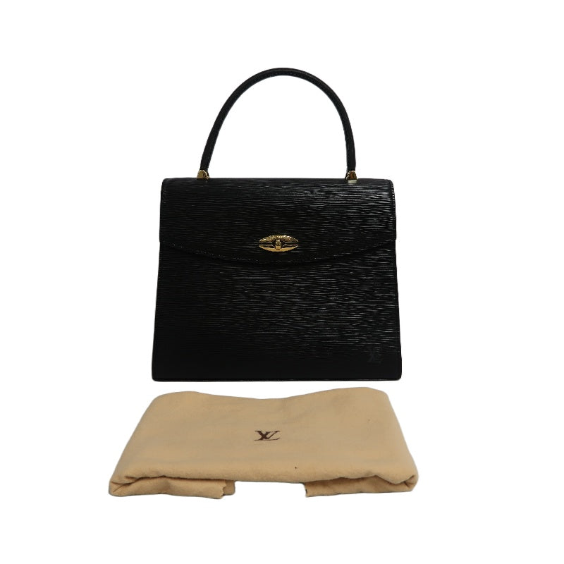 LOUIS VUITTON Marzellb Epi Leather Handbag Black Gold Hardware Vintage Elegant with Dust Bag