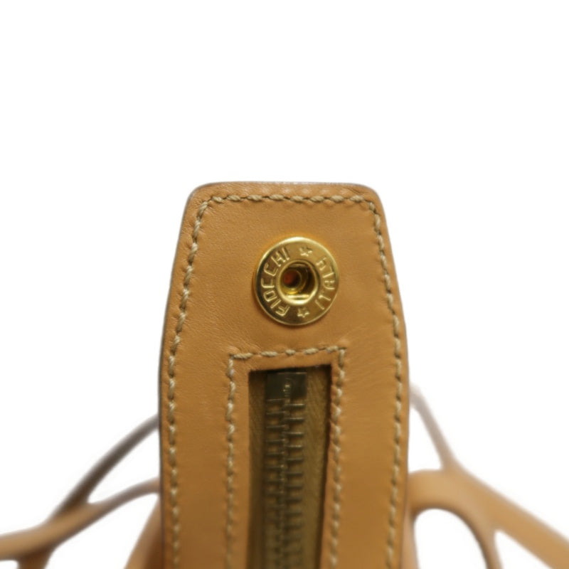 CELINE Macadam PVC Leather Shoulder Tote Bag In Dark Brown