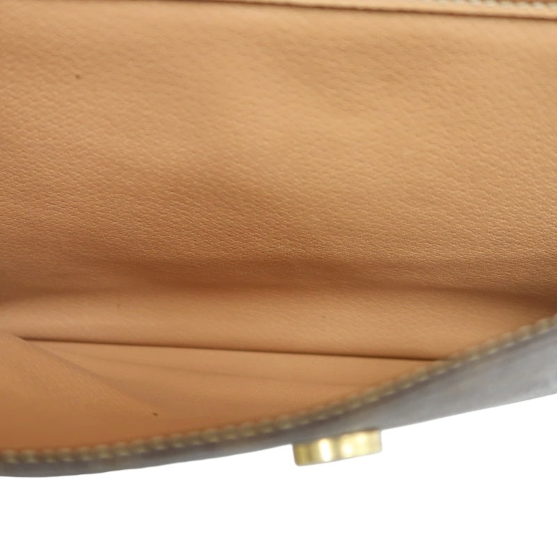 CELINE Macadam PVC Leather Shoulder Tote Bag In Dark Brown