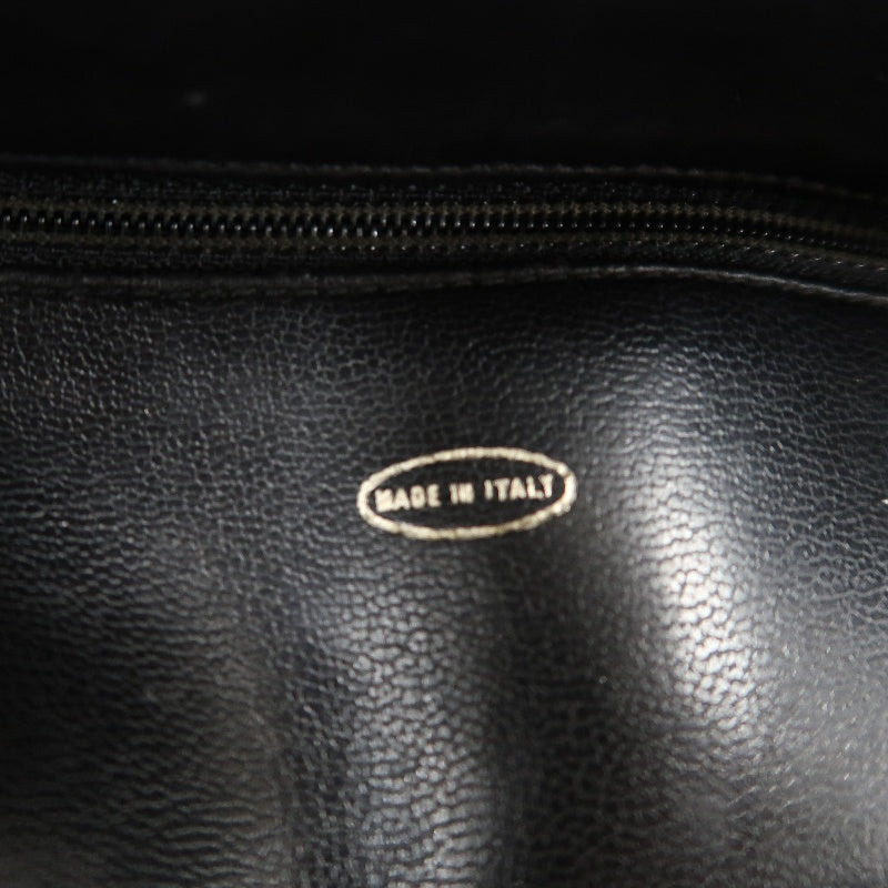 CHANEL Lambskin Chain Tote Shoulder Bag, Black, Gold‑Tone Hardware