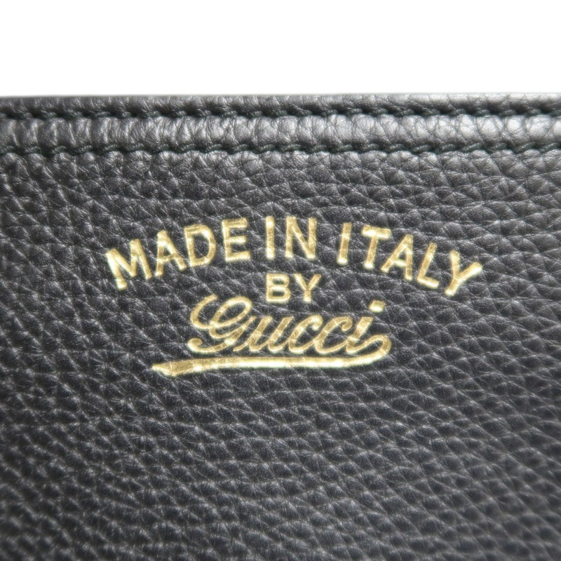GUCCI  Bamboo Calfskin Leather Mini Top Handle Bag In Black, With Removable Shoulder Strap