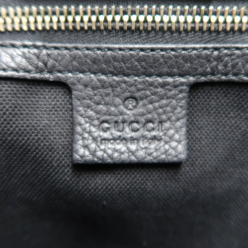 GUCCI  Bamboo Calfskin Leather Mini Top Handle Bag In Black, With Removable Shoulder Strap