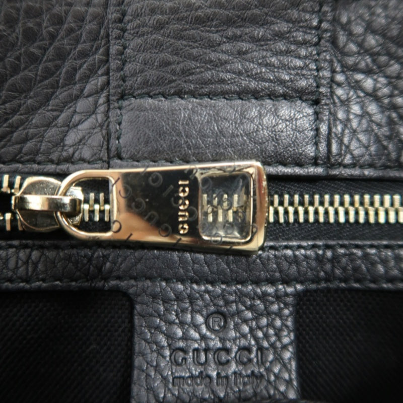 GUCCI  Bamboo Calfskin Leather Mini Top Handle Bag In Black, With Removable Shoulder Strap