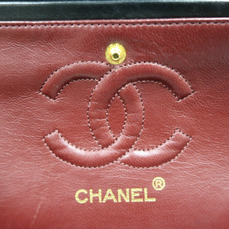 CHANEL Classic Matelasse Flap Chain Shoulder Bag Lambskin Black Gold Hardware