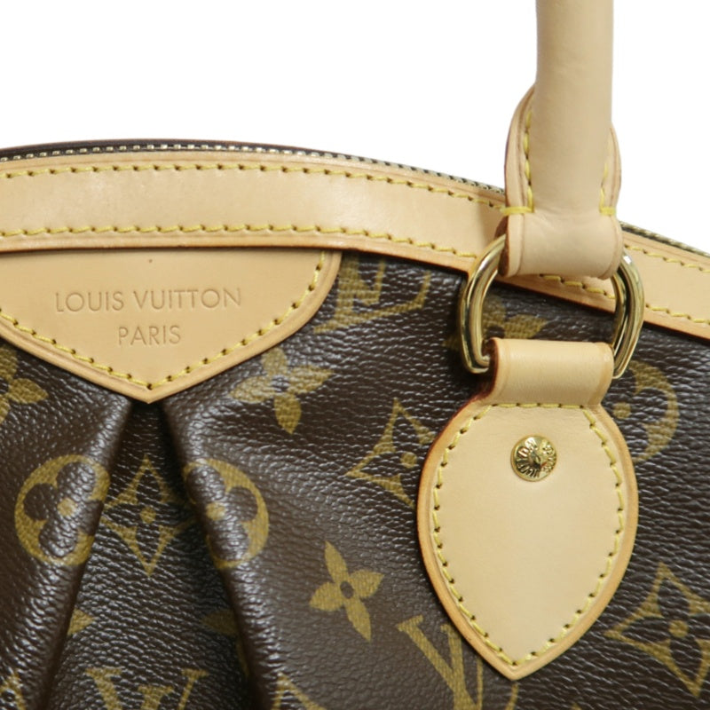 LOUIS VUITTON Monogram Canvas Leather Tivoli PM Handbag In Brown, With Original Dust Bag And Box
