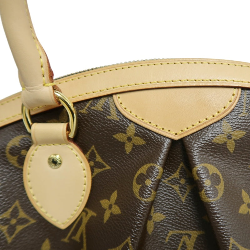 LOUIS VUITTON Monogram Canvas Leather Tivoli PM Handbag In Brown, With Original Dust Bag And Box