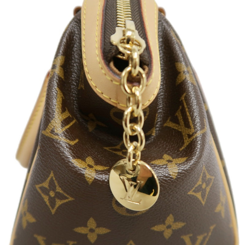 LOUIS VUITTON Monogram Canvas Leather Tivoli PM Handbag In Brown, With Original Dust Bag And Box