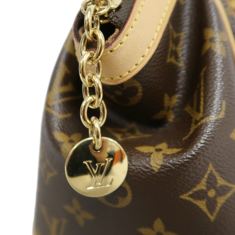 LOUIS VUITTON Monogram Canvas Leather Tivoli PM Handbag In Brown, With Original Dust Bag And Box