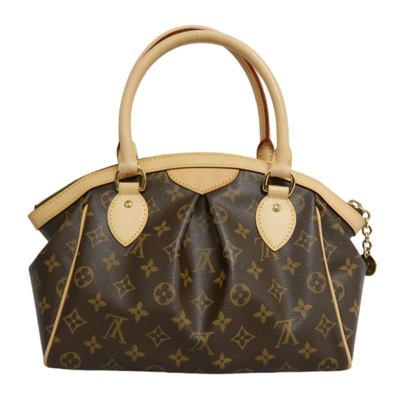 LOUIS VUITTON Monogram Canvas Leather Tivoli PM Handbag In Brown, With Original Dust Bag And Box