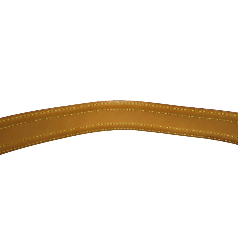 LOUIS VUITTON Vivacite Monogram Shoulder Bag Brown Canvas Tan Leather Classic Spacious Daily Use