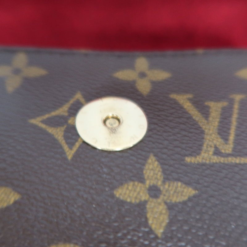LOUIS VUITTON Vivacite Monogram Shoulder Bag Brown Canvas Tan Leather Classic Spacious Daily Use