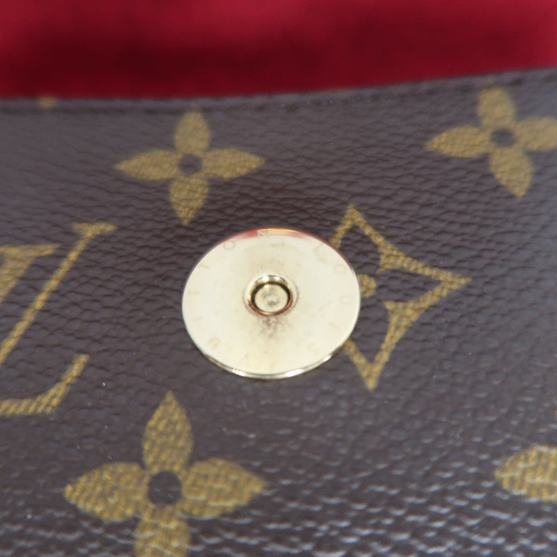 LOUIS VUITTON Vivacite Monogram Shoulder Bag Brown Canvas Tan Leather Classic Spacious Daily Use