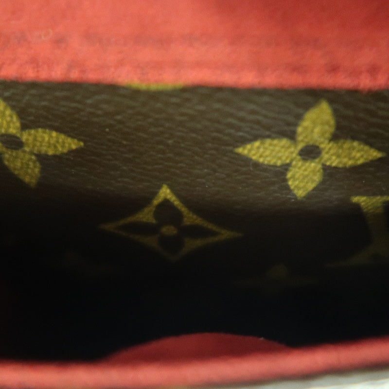 LOUIS VUITTON Vivacite Monogram Shoulder Bag Brown Canvas Tan Leather Classic Spacious Daily Use