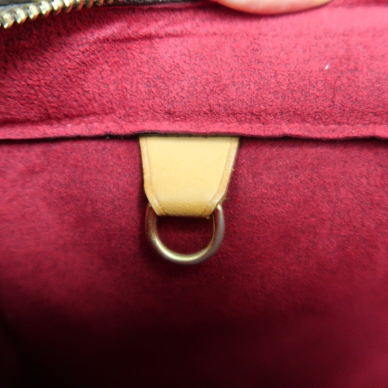 LOUIS VUITTON Vivacite Monogram Shoulder Bag Brown Canvas Tan Leather Classic Spacious Daily Use