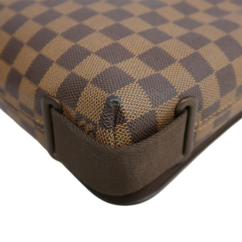 LOUIS VUITTON Brooklyn Damier Shoulder Bag PVC Brown With Original Box DustyBag