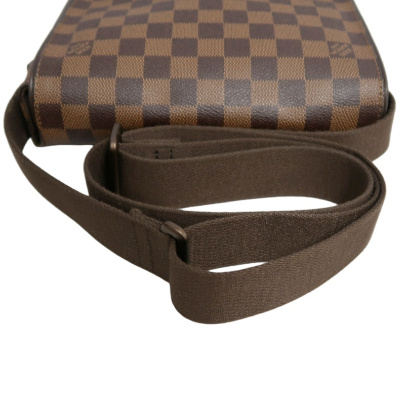LOUIS VUITTON Brooklyn Damier Shoulder Bag PVC Brown With Original Box DustyBag