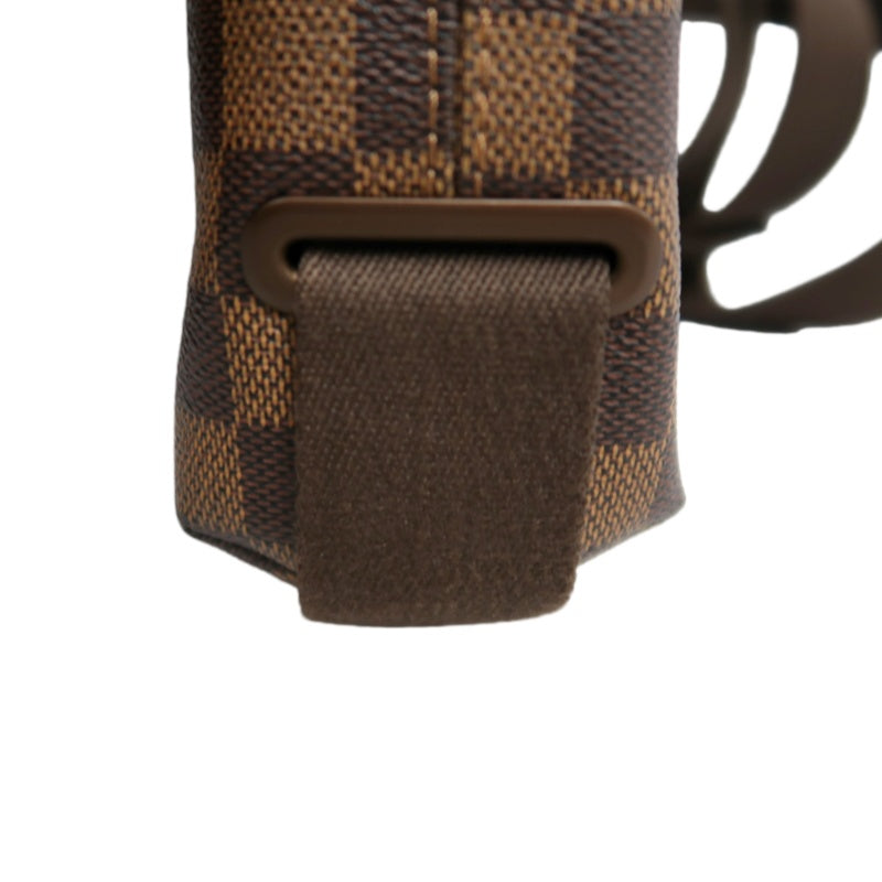 LOUIS VUITTON Brooklyn Damier Shoulder Bag PVC Brown With Original Box DustyBag