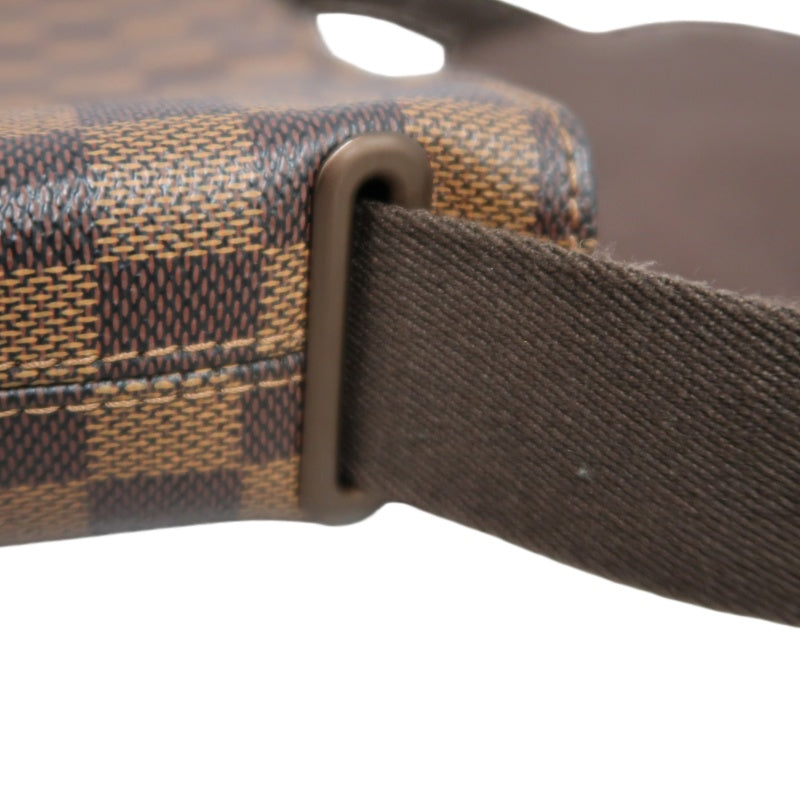 LOUIS VUITTON Brooklyn Damier Shoulder Bag PVC Brown With Original Box DustyBag