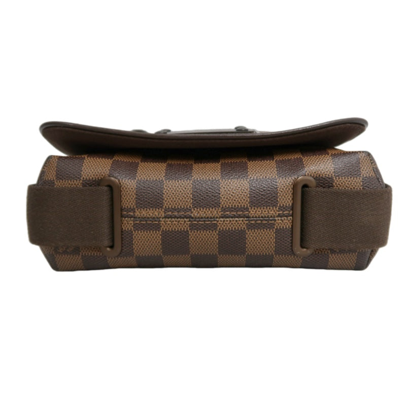 LOUIS VUITTON Brooklyn Damier Shoulder Bag PVC Brown With Original Box DustyBag