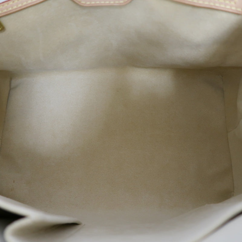 LOUIS VUITTON  Damier Azur Hampstead Tote Bag Canvas Cowhide White Gold Hardware