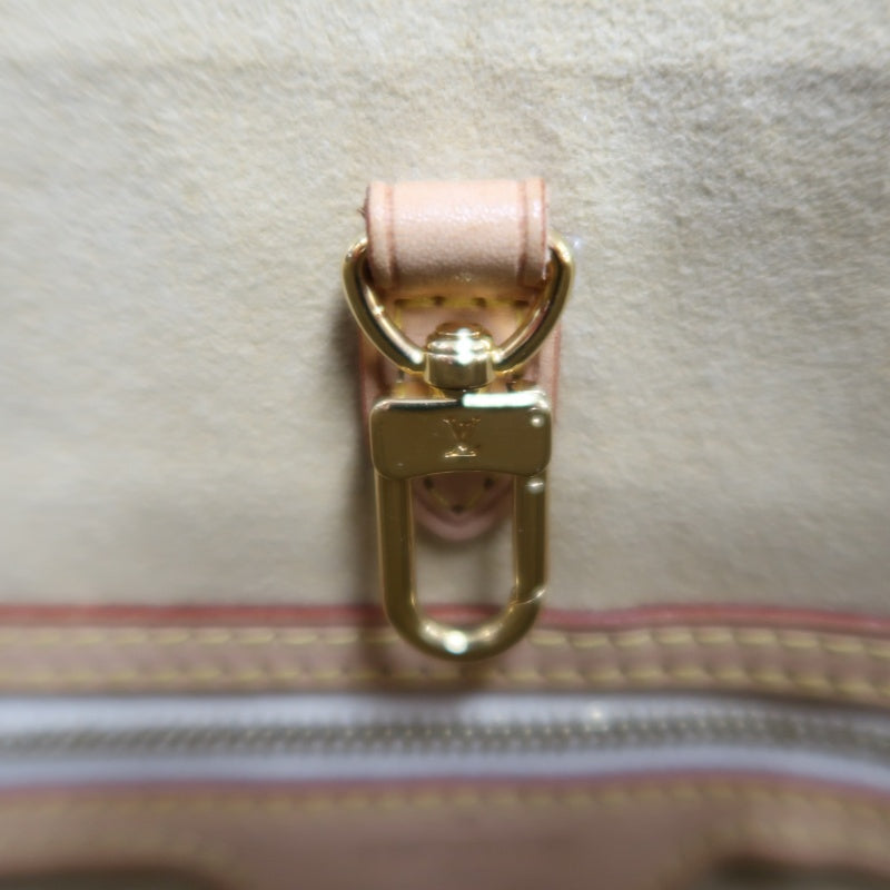 LOUIS VUITTON  Damier Azur Hampstead Tote Bag Canvas Cowhide White Gold Hardware
