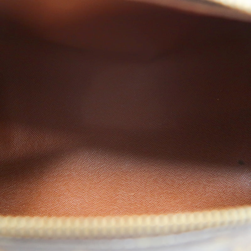 LOUIS VUITTON Monogram Papillon 30 Cylinder Handbag Brown Classic Canvas Tan Patina Calfskin Handle Gold Hardware Iconic Vintage Timeless Casual Commute Bag