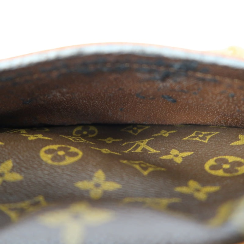 LOUIS VUITTON Vintage Monogram Jeanne Fille Shoulder Bag Canvas Cowhide Brown Gold Hardware