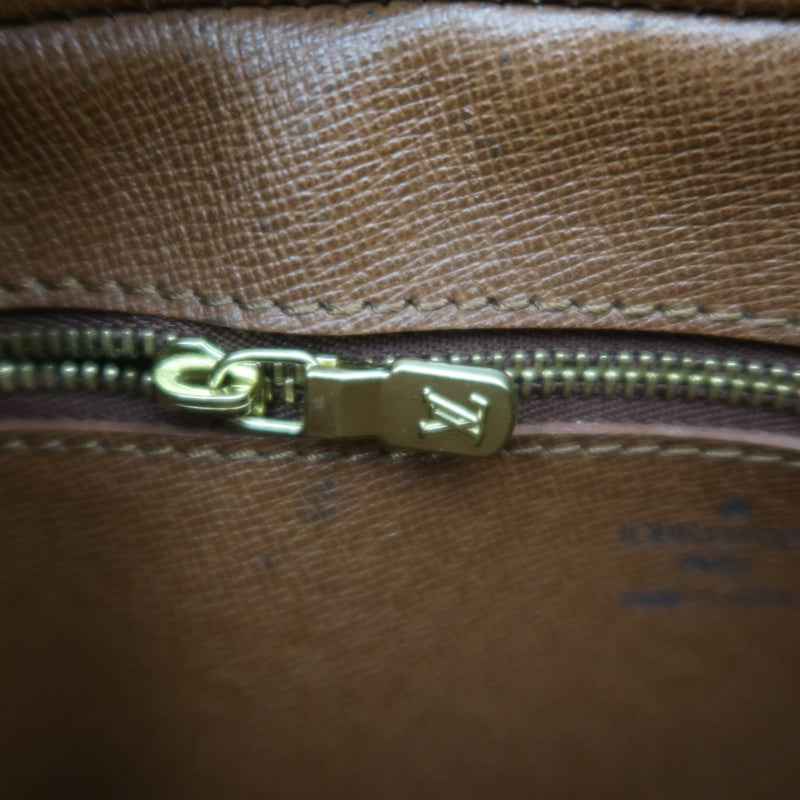 LOUIS VUITTON Vintage Monogram Jeanne Fille Shoulder Bag Canvas Cowhide Brown Gold Hardware