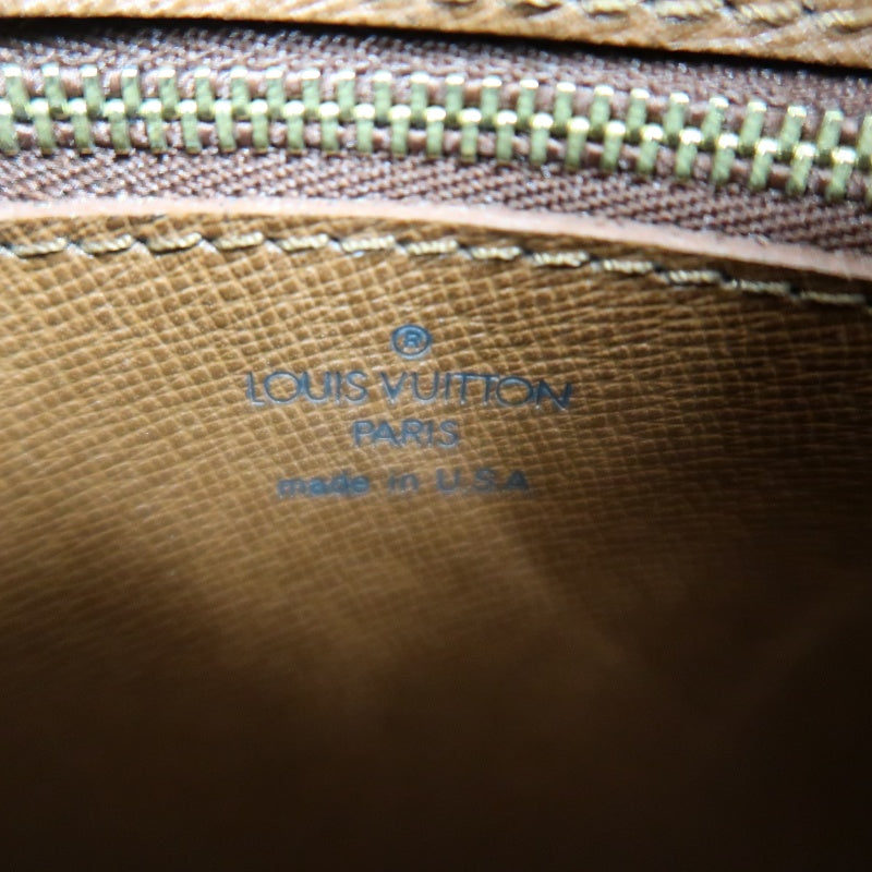 LOUIS VUITTON Vintage Monogram Jeanne Fille Shoulder Bag Canvas Cowhide Brown Gold Hardware