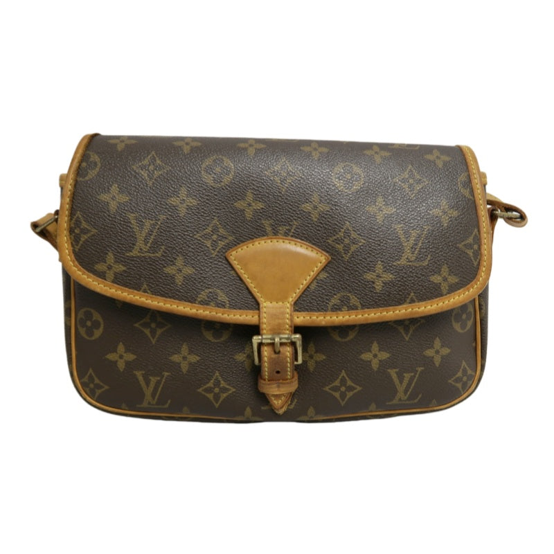 LOUIS VUITTON Monogram Solone Shoulder Bag PVC Brown With Box & Dust Bag