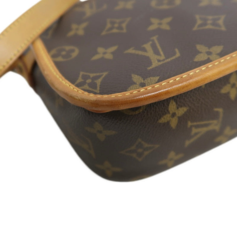 LOUIS VUITTON Monogram Solone Shoulder Bag PVC Brown With Box & Dust Bag