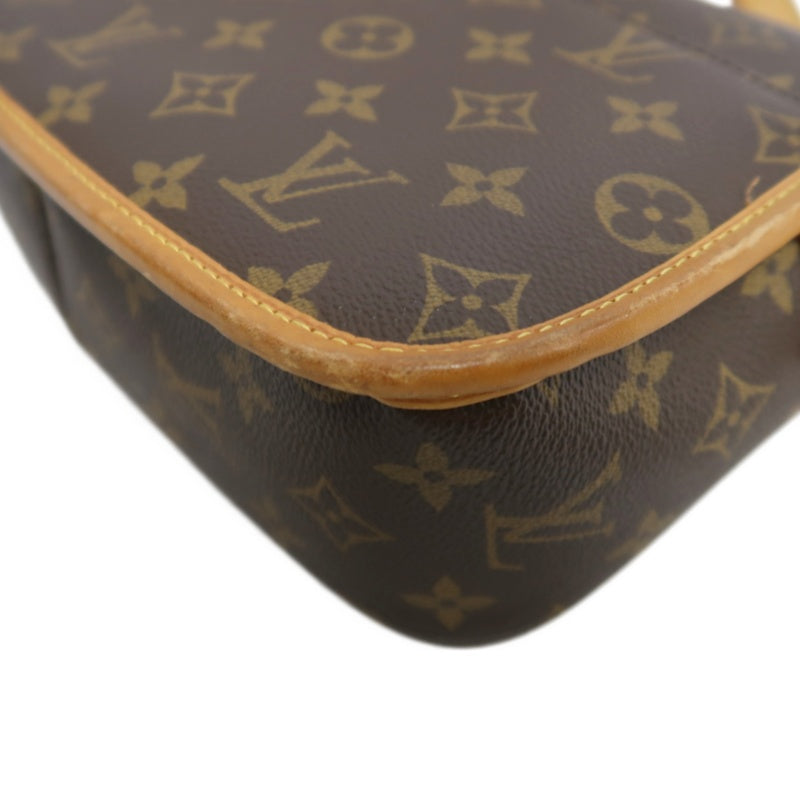 LOUIS VUITTON Monogram Solone Shoulder Bag PVC Brown With Box & Dust Bag