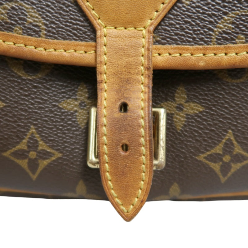 LOUIS VUITTON Monogram Solone Shoulder Bag PVC Brown With Box & Dust Bag