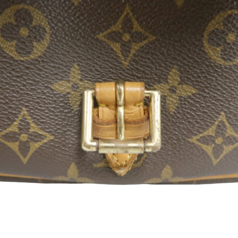 LOUIS VUITTON Monogram Solone Shoulder Bag PVC Brown With Box & Dust Bag