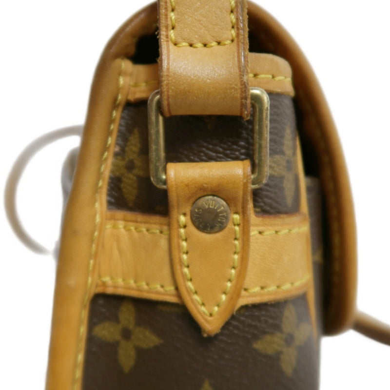 LOUIS VUITTON Monogram Solone Shoulder Bag PVC Brown With Box & Dust Bag