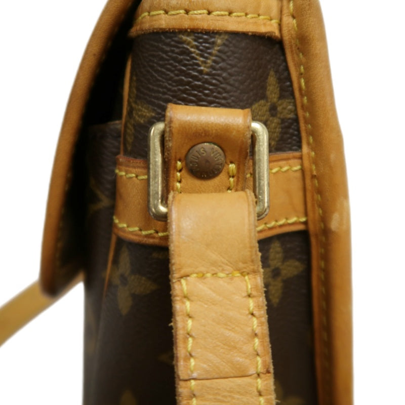 LOUIS VUITTON Monogram Solone Shoulder Bag PVC Brown With Box & Dust Bag