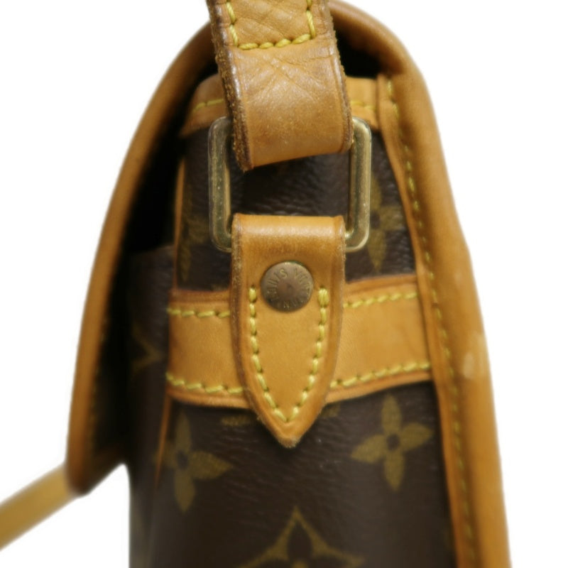LOUIS VUITTON Monogram Solone Shoulder Bag PVC Brown With Box & Dust Bag