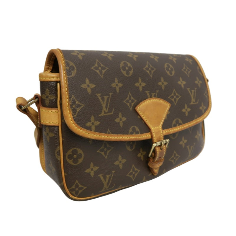 LOUIS VUITTON Monogram Solone Shoulder Bag PVC Brown With Box & Dust Bag