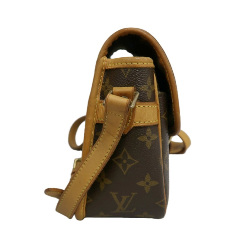LOUIS VUITTON Monogram Solone Shoulder Bag PVC Brown With Box & Dust Bag