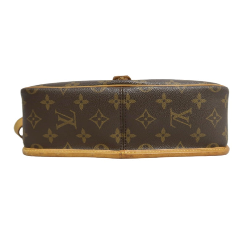 LOUIS VUITTON Monogram Solone Shoulder Bag PVC Brown With Box & Dust Bag