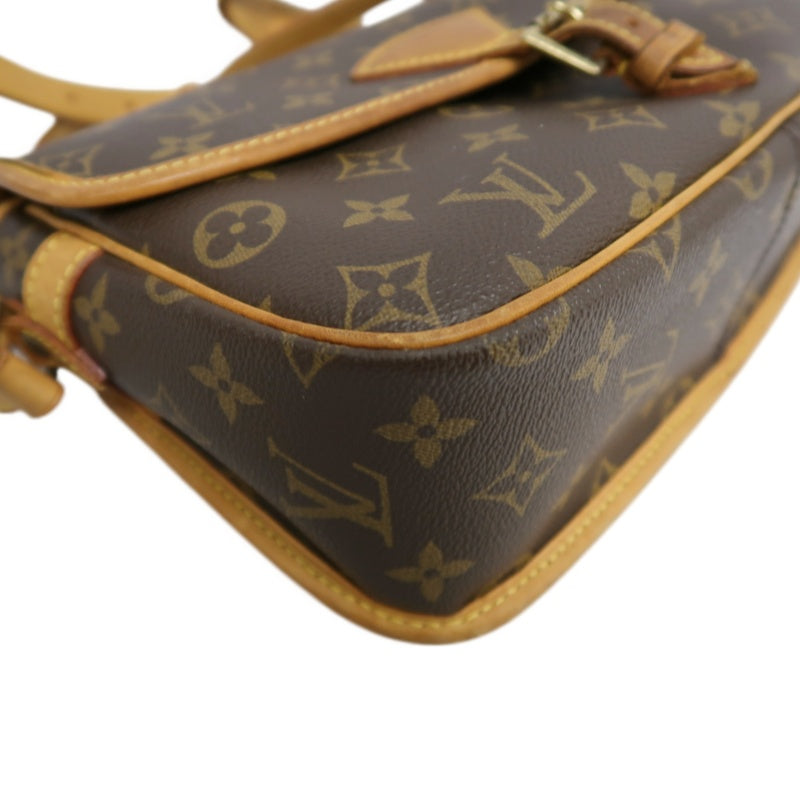 LOUIS VUITTON Monogram Solone Shoulder Bag PVC Brown With Box & Dust Bag