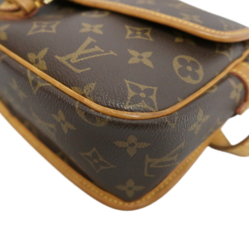 LOUIS VUITTON Monogram Solone Shoulder Bag PVC Brown With Box & Dust Bag