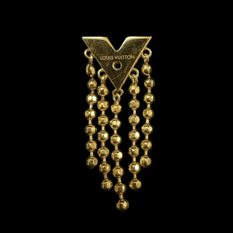 LOUIS VUITTON Gold-Tone Alloy Stud Earrings