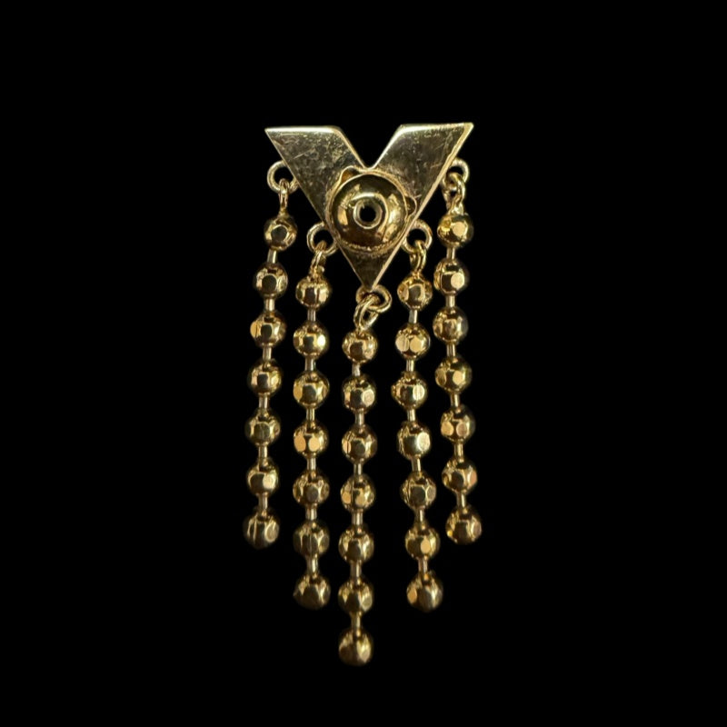 LOUIS VUITTON Gold-Tone Alloy Stud Earrings