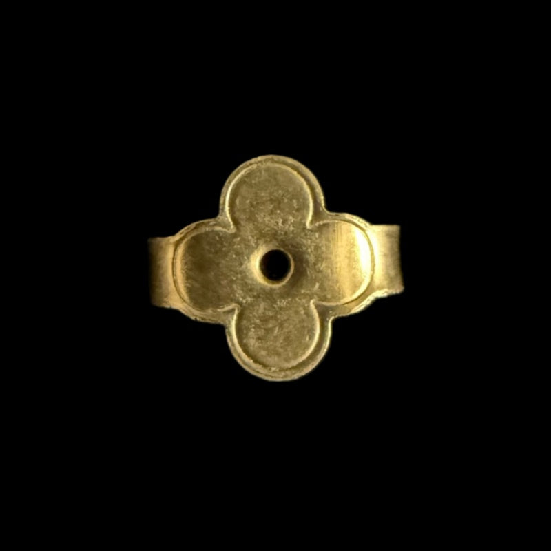 LOUIS VUITTON Gold-Tone Alloy Stud Earrings