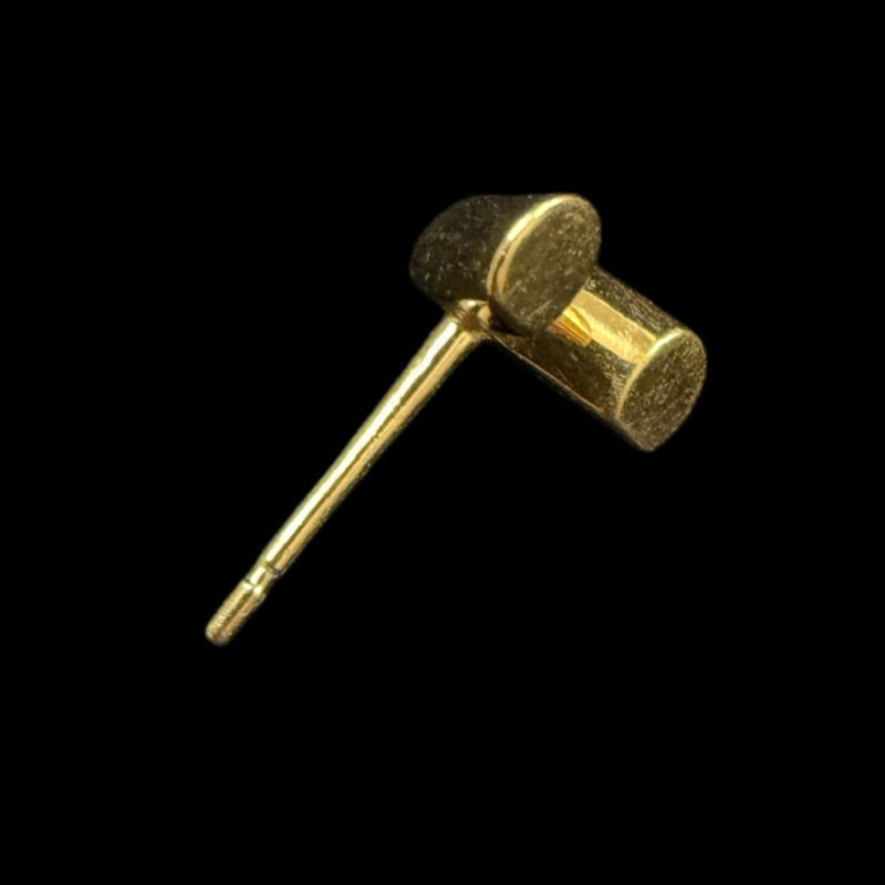LOUIS VUITTON Gold-Tone Alloy Stud Earrings