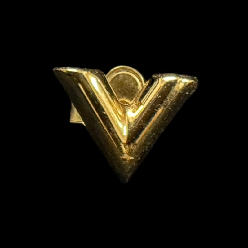 LOUIS VUITTON Gold-Tone Alloy Stud Earrings