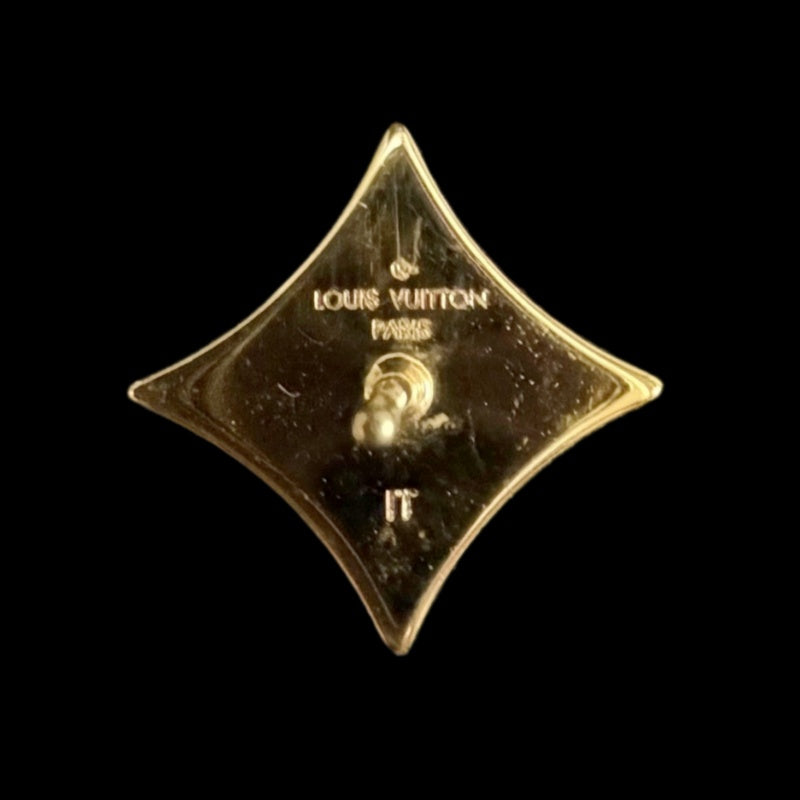 LOUIS VUITTON Gold-Tone Alloy Stud Earrings
